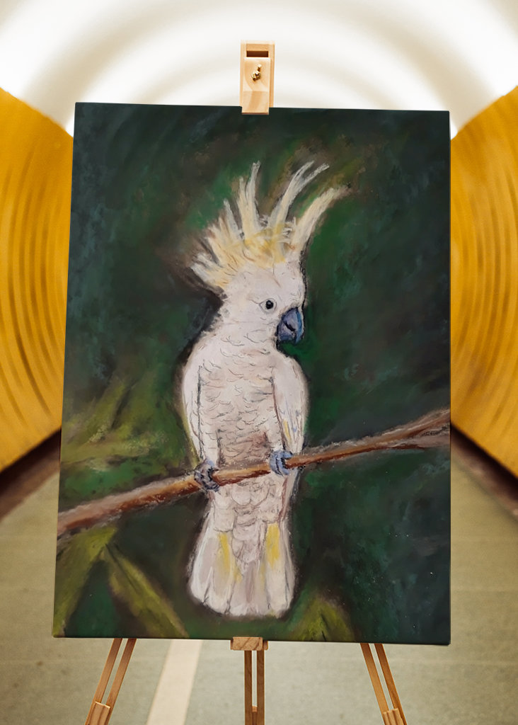 Cacatúa en el árbol