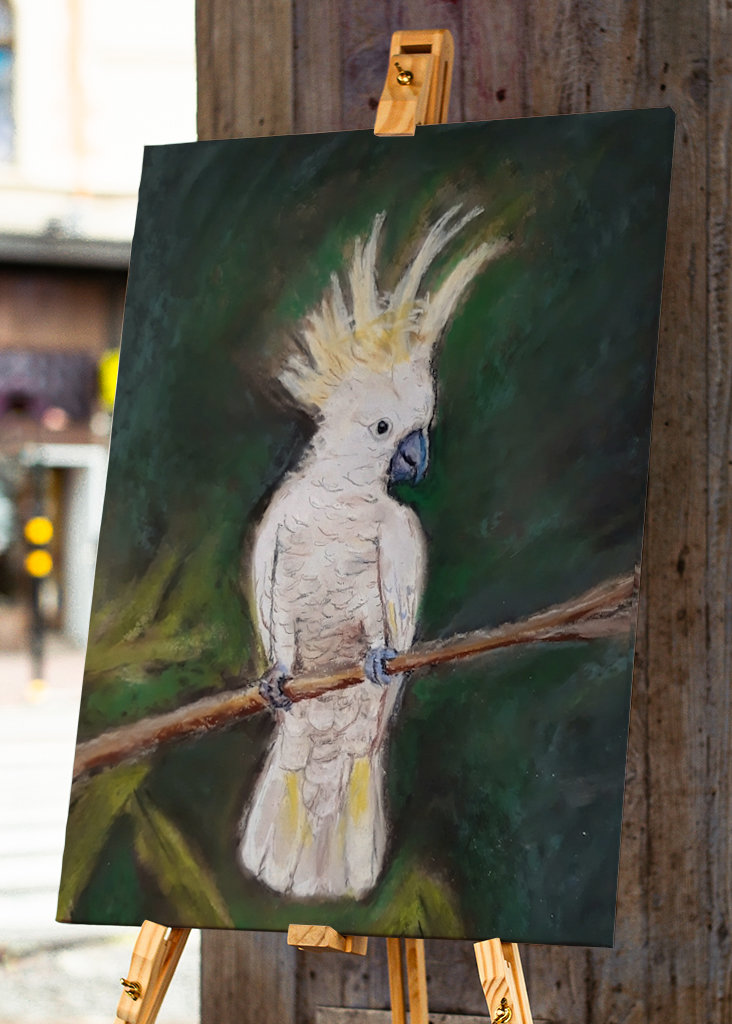 Cacatúa en el árbol