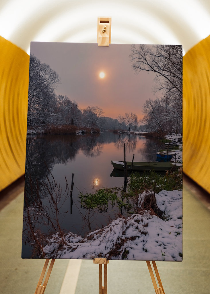 Winter morning at the river