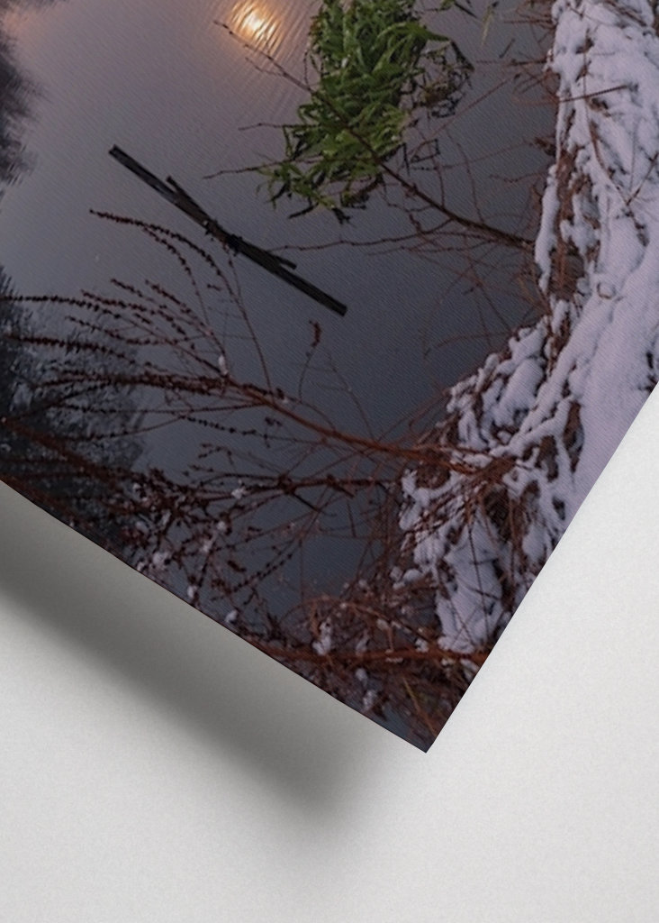 Winter morning at the river