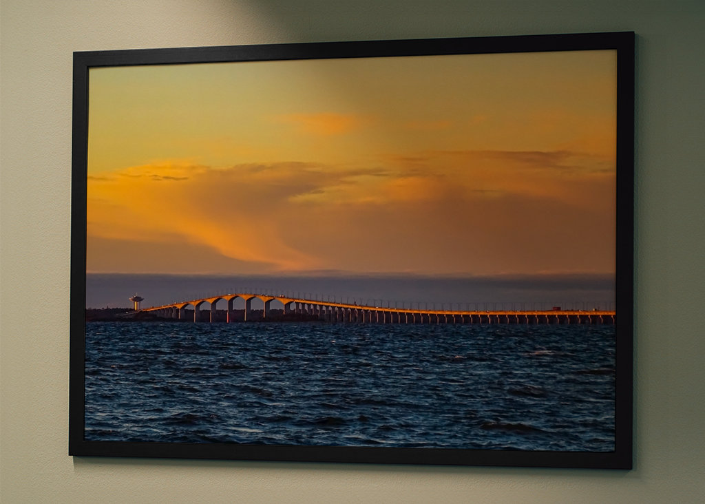 Die Ölandbrücke in der Abendsonne