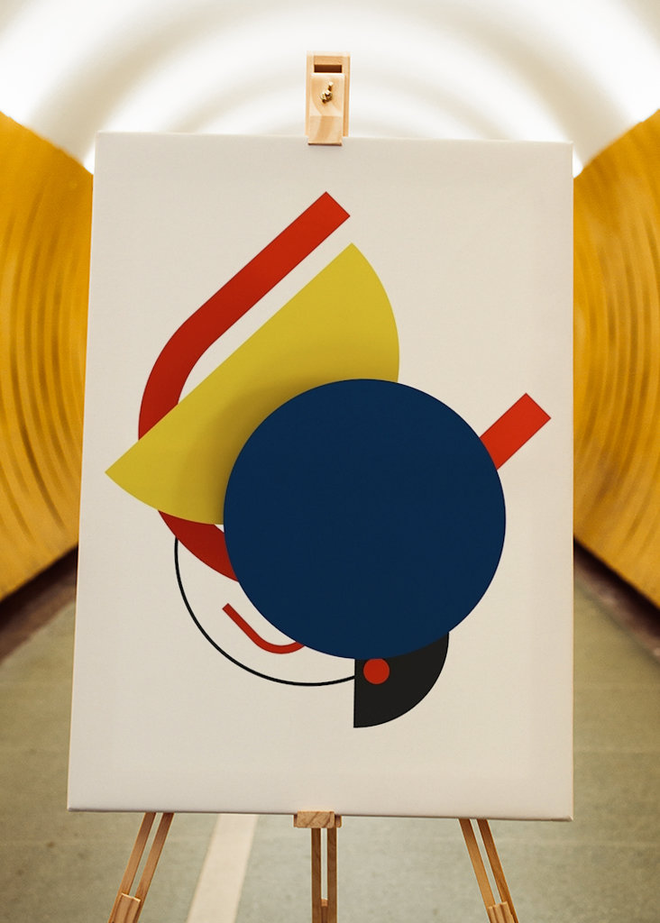 Retro geometriska enkla former