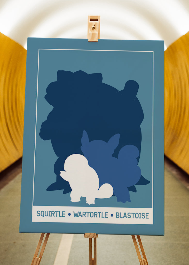Squirtle Pokemon plakat