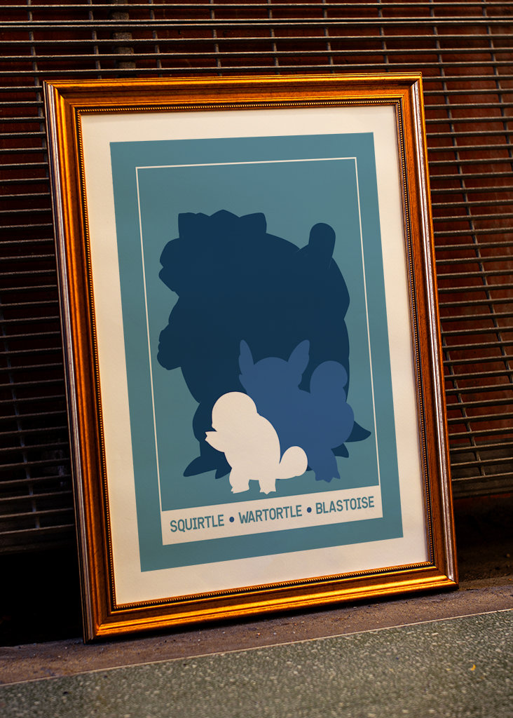 Squirtle Pokemon plakat