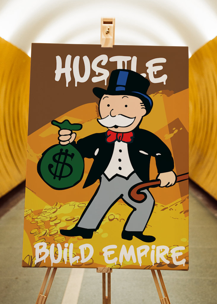 Monopoly Guy Hustle Poster