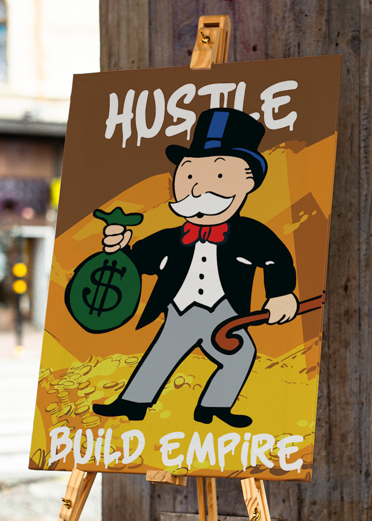 Monopoly Guy Hustle Poster
