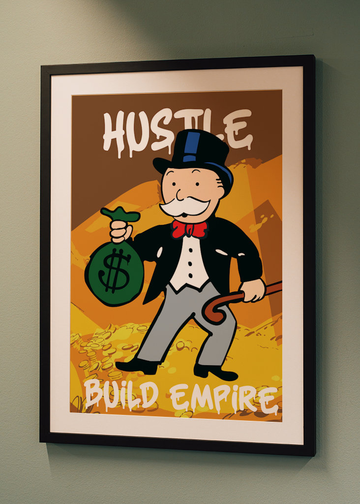 Monopoly Guy Hustle Poster