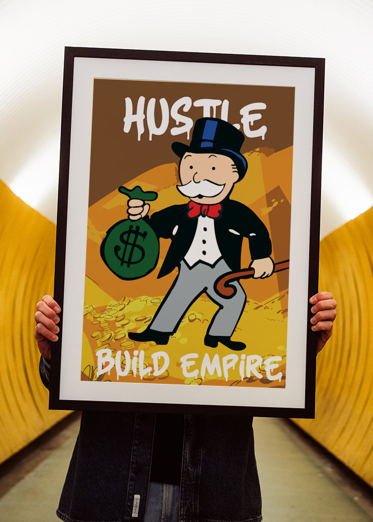 Monopoly Guy Hustle Poster