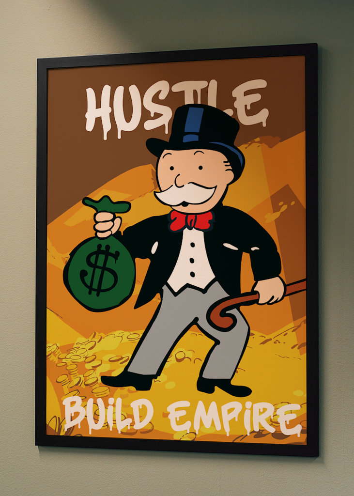Monopoly Guy Hustle Poster