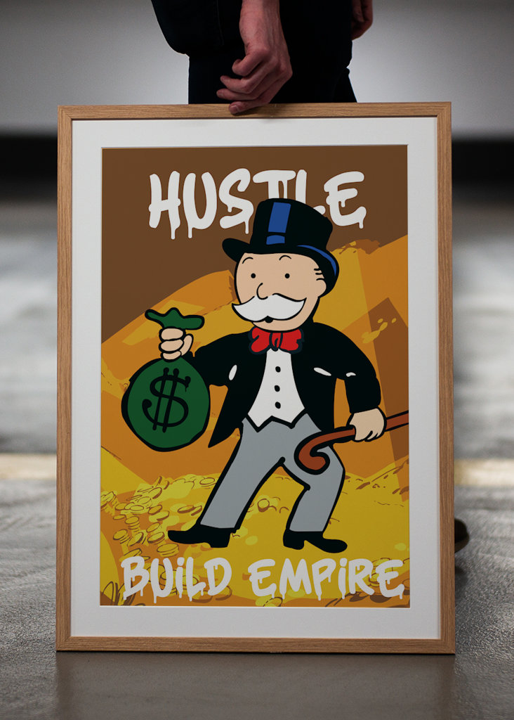 Monopoly Guy Hustle Poster