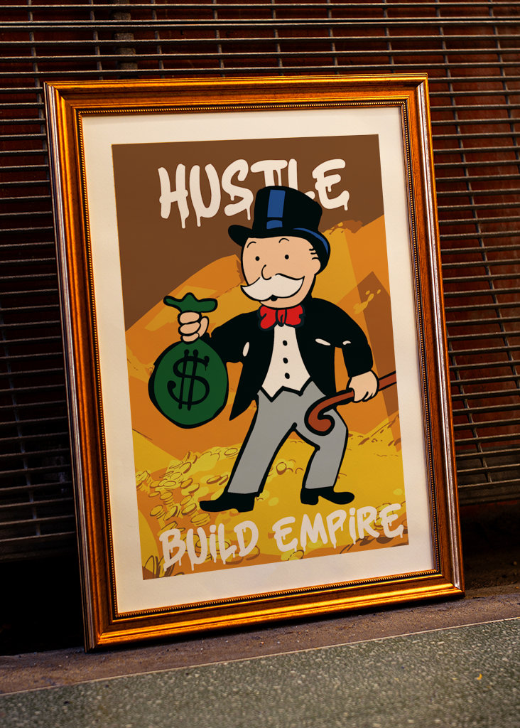 Monopoly Guy Hustle Poster