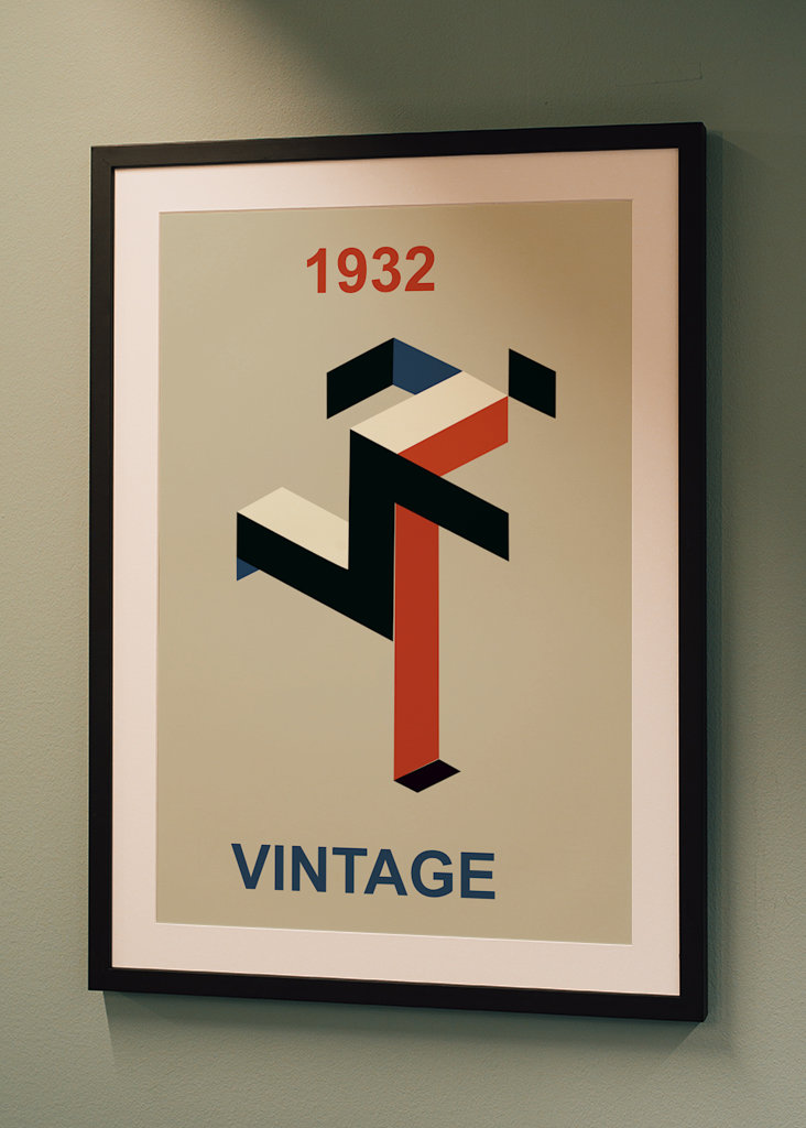 Bauhaus 1932 Vintage Poster