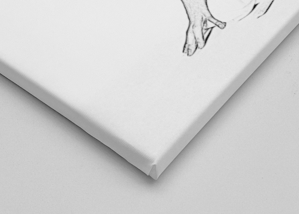 Nude drawing of a young woman