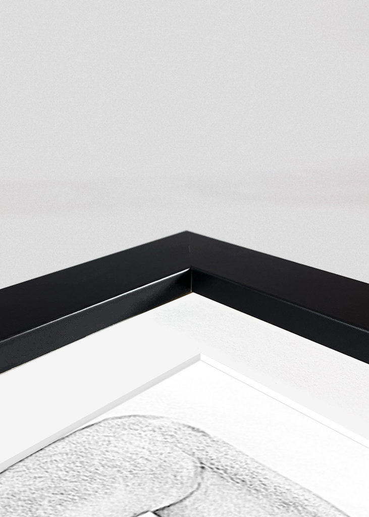 Desenho nu de uma jovem mulher