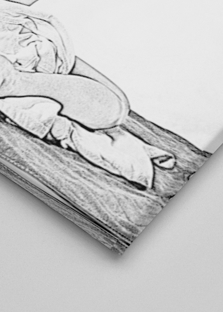 Nude drawing of a young woman