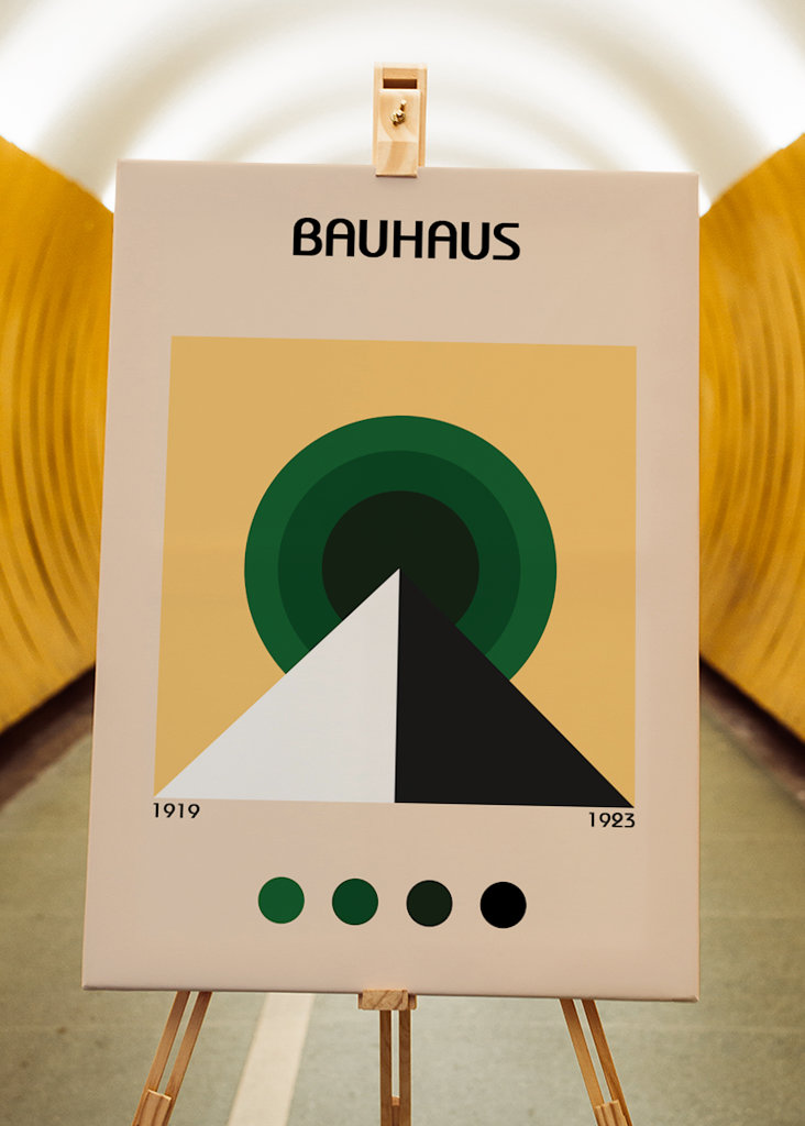 Bauhaus pyramide plakat