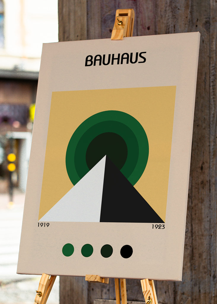 Bauhaus pyramide plakat