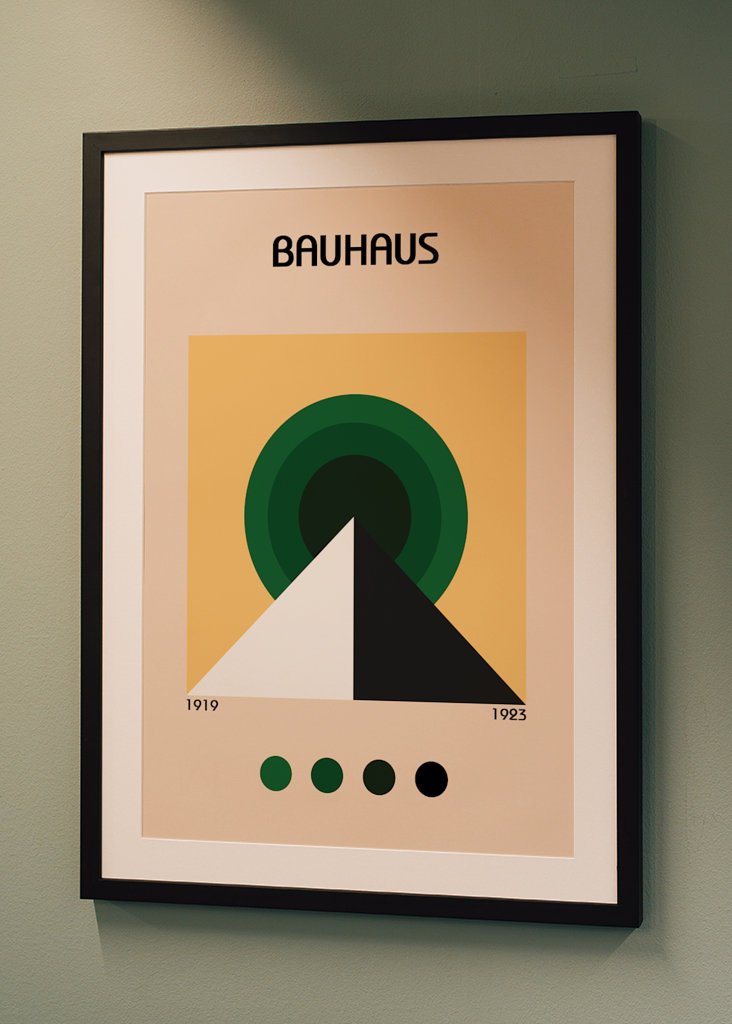 Bauhaus pyramide plakat
