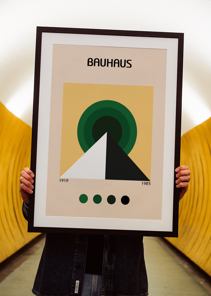 Bauhaus pyramide plakat