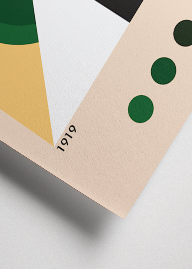 Bauhaus pyramide plakat