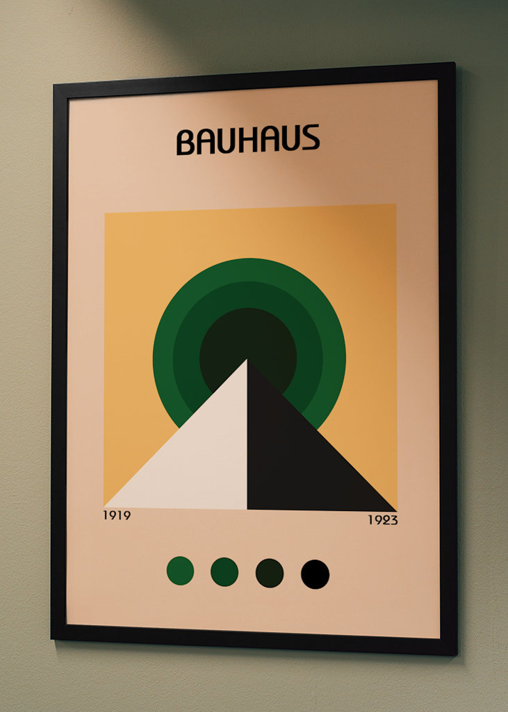 Bauhaus pyramide plakat