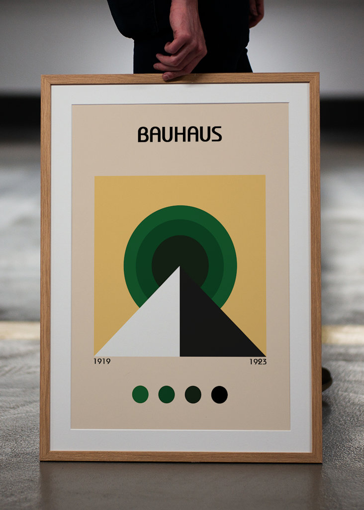 Bauhaus pyramide plakat