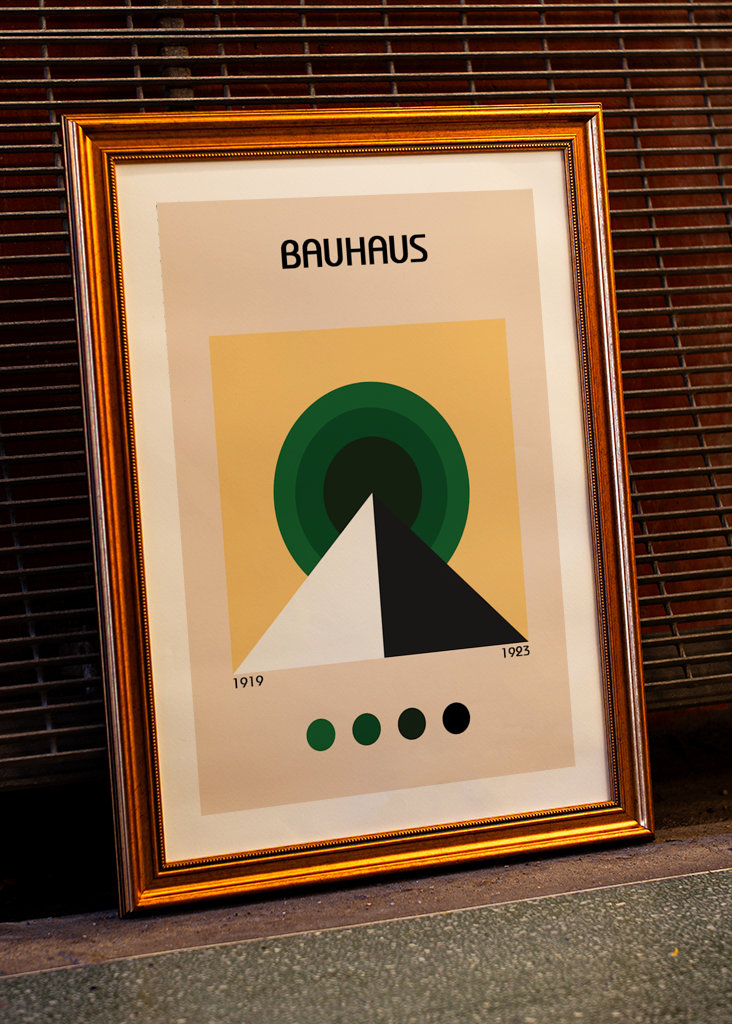 Bauhaus pyramide plakat