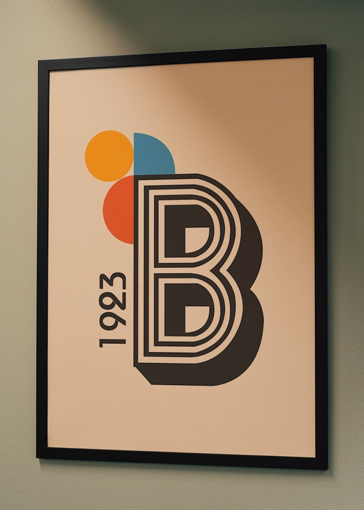 Bauhaus B Poster