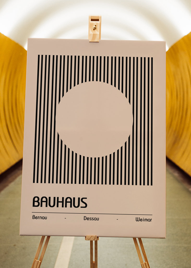 Přírodní plakát Bauhausu