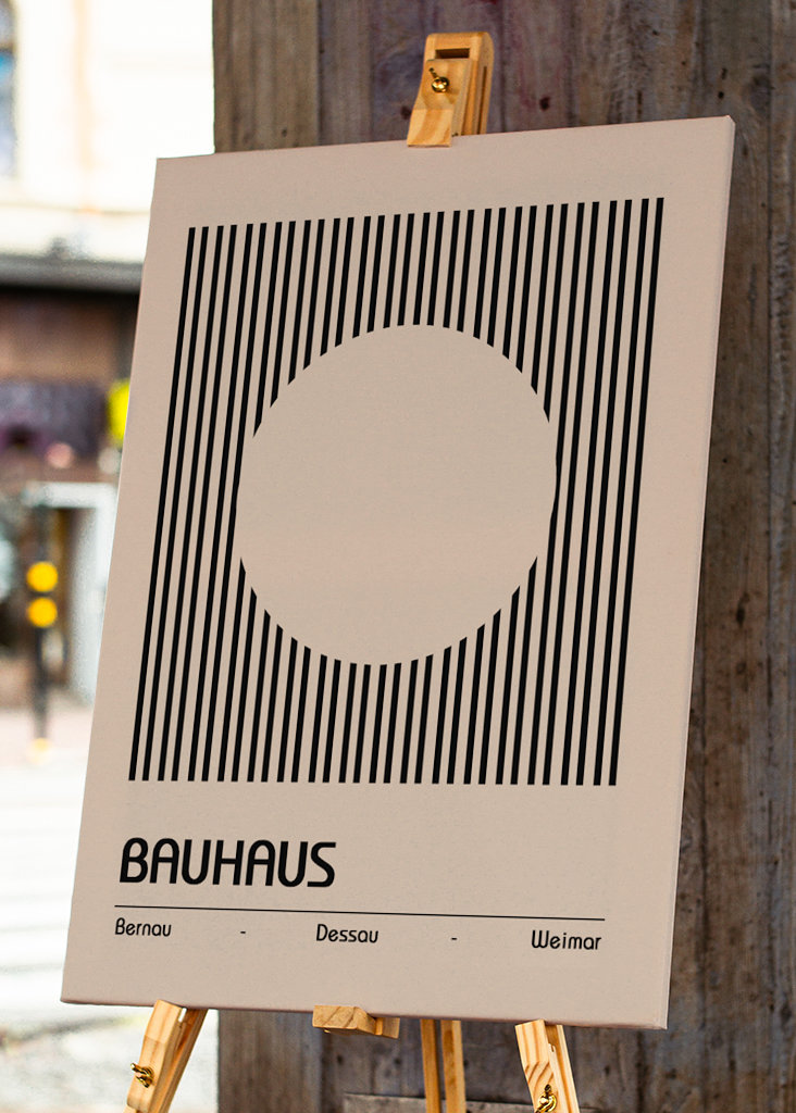 Přírodní plakát Bauhausu