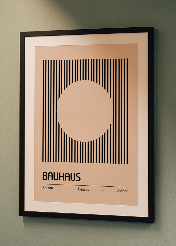 Přírodní plakát Bauhausu