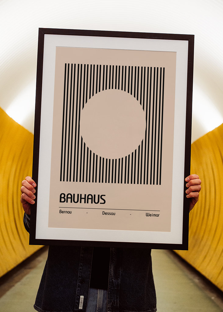 Přírodní plakát Bauhausu