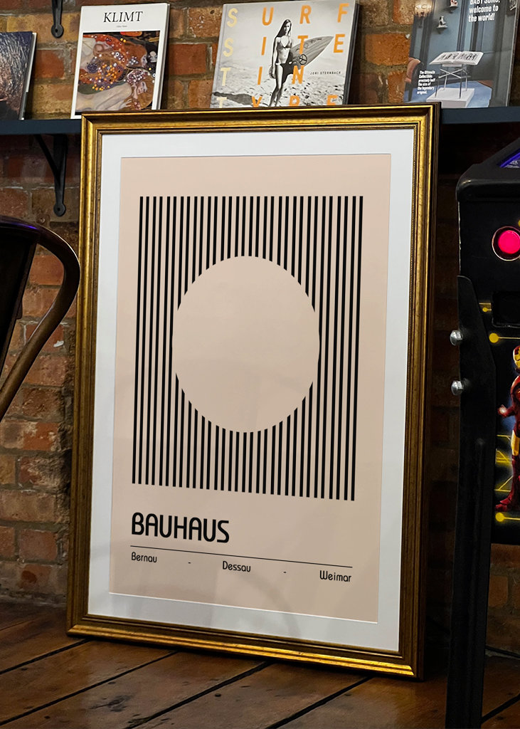 Přírodní plakát Bauhausu