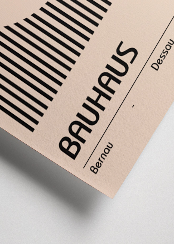 Přírodní plakát Bauhausu