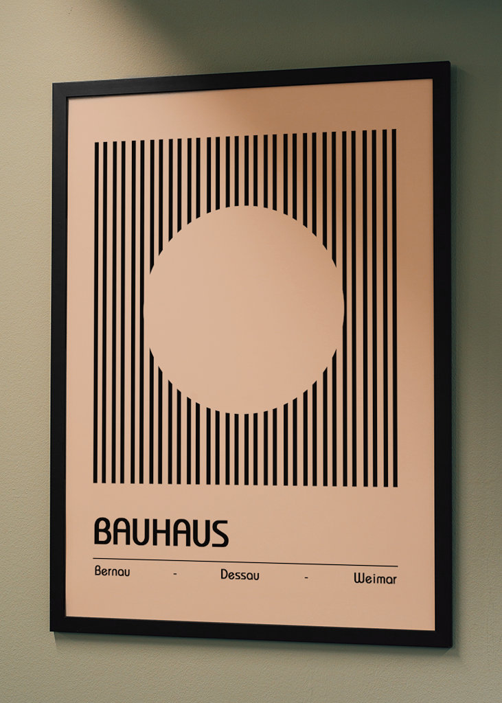 Přírodní plakát Bauhausu