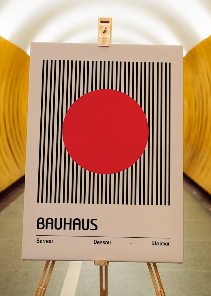 Originální plakát Bauhausu