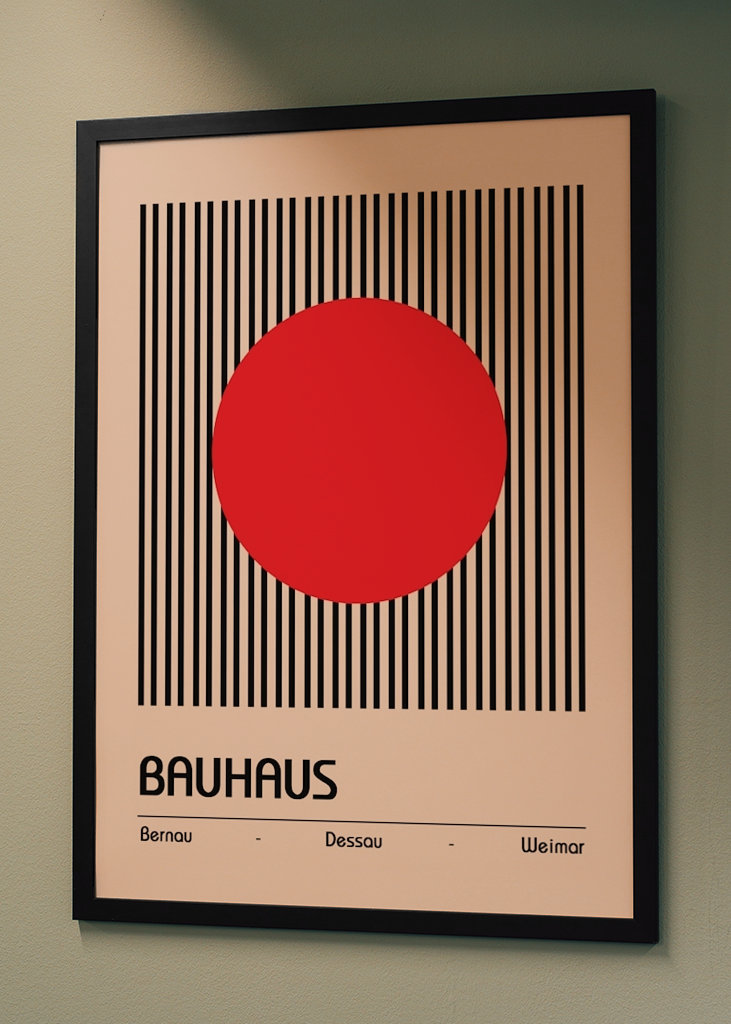 Originální plakát Bauhausu