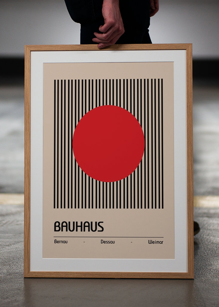 Originální plakát Bauhausu