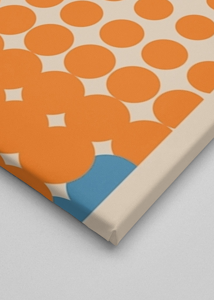 Bauhaus Orange Blue Poster
