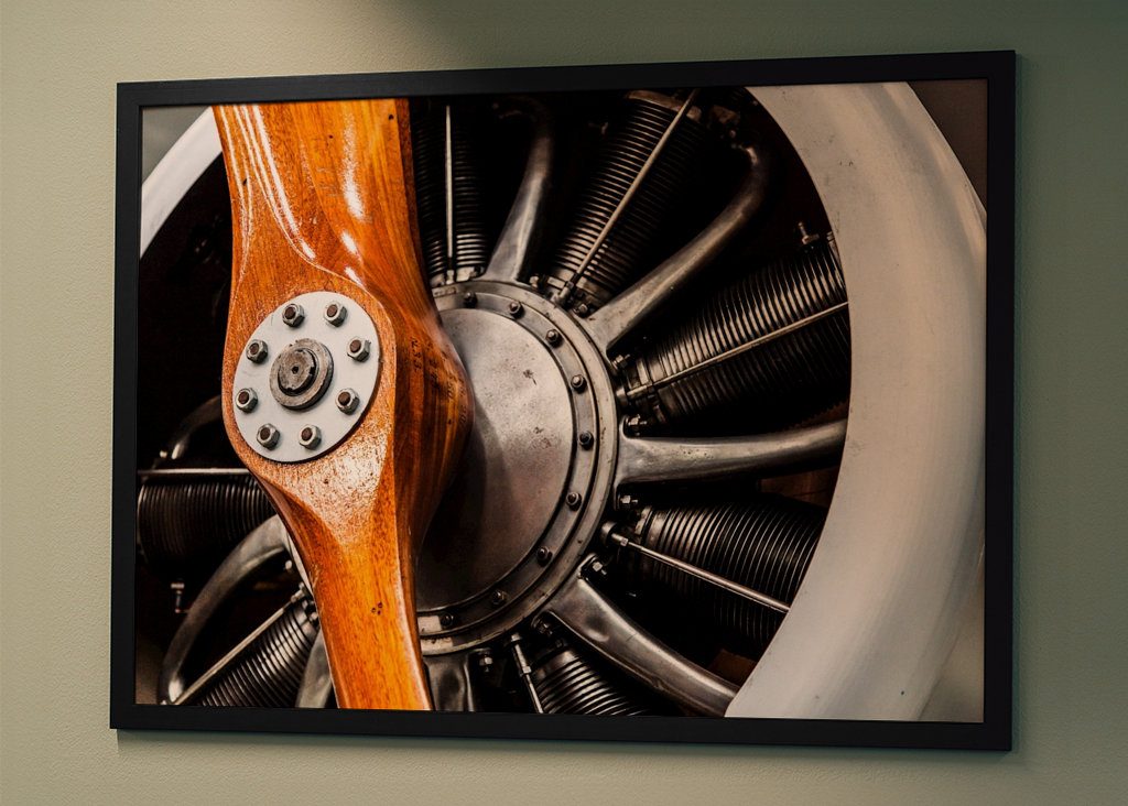 Viejo motor de avión