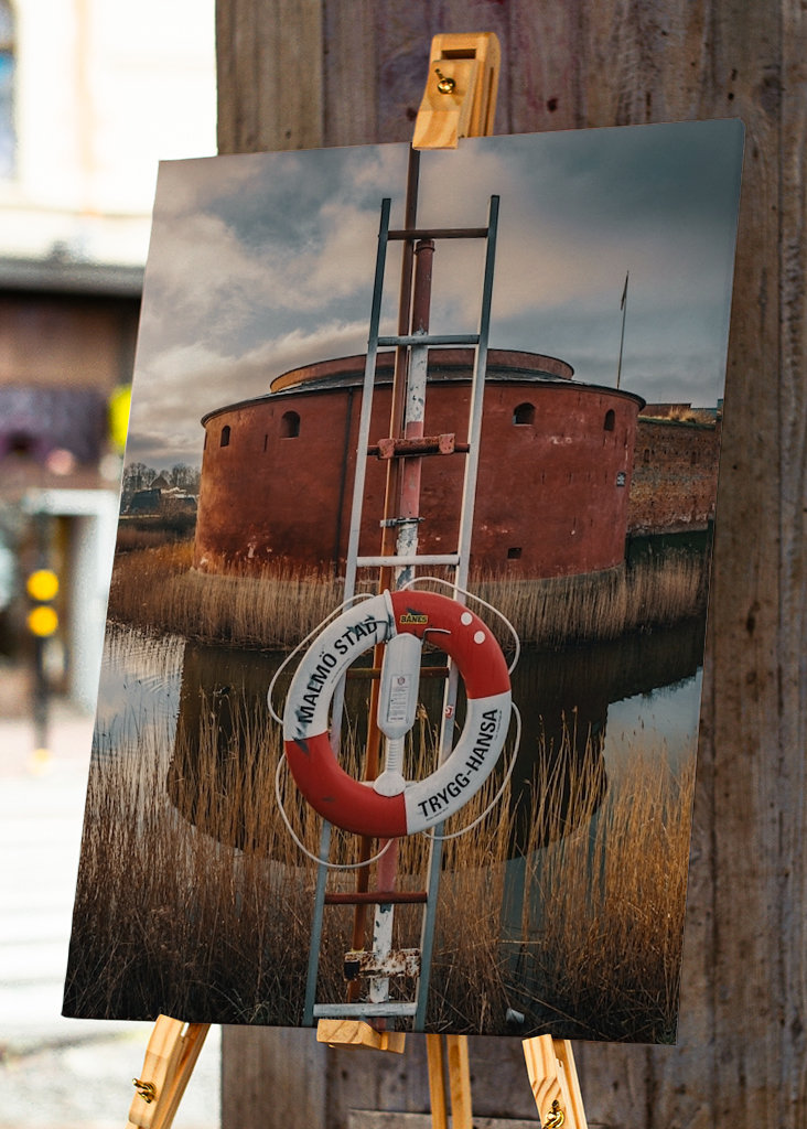 Redningskrans på Malmøhus Slot