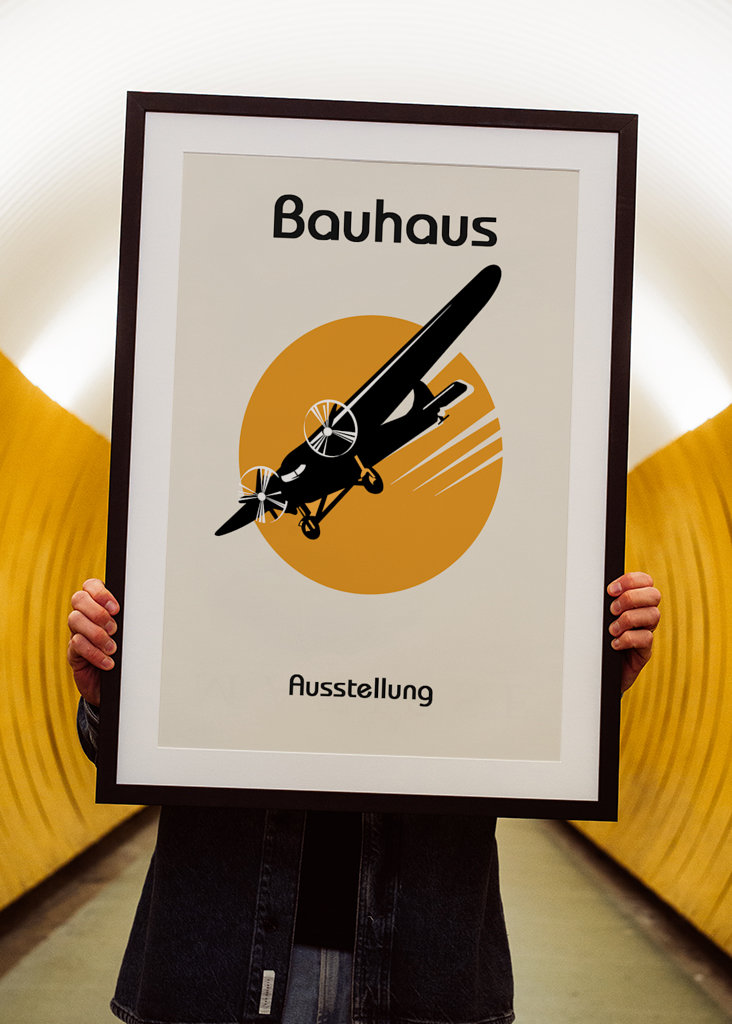 Bauhaus Airplane Poster