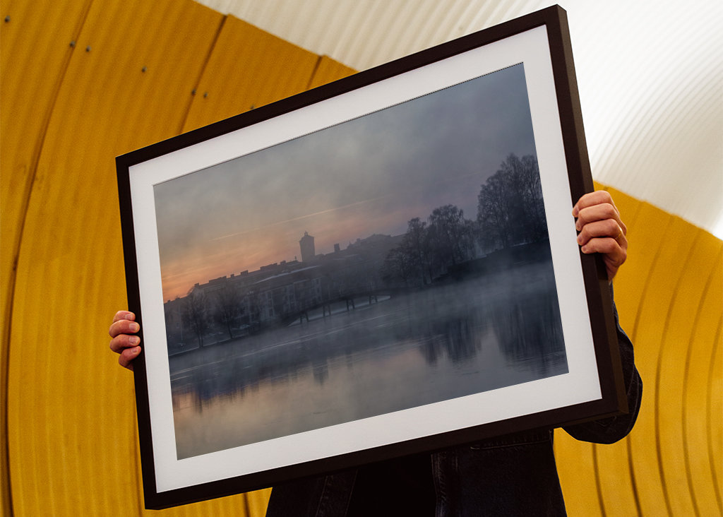 Trollhättan, Winter in der Stadt.