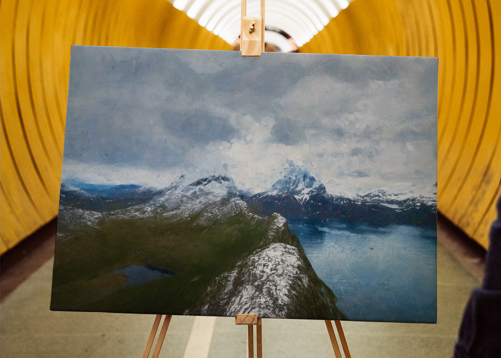 Snö på Segla toppen