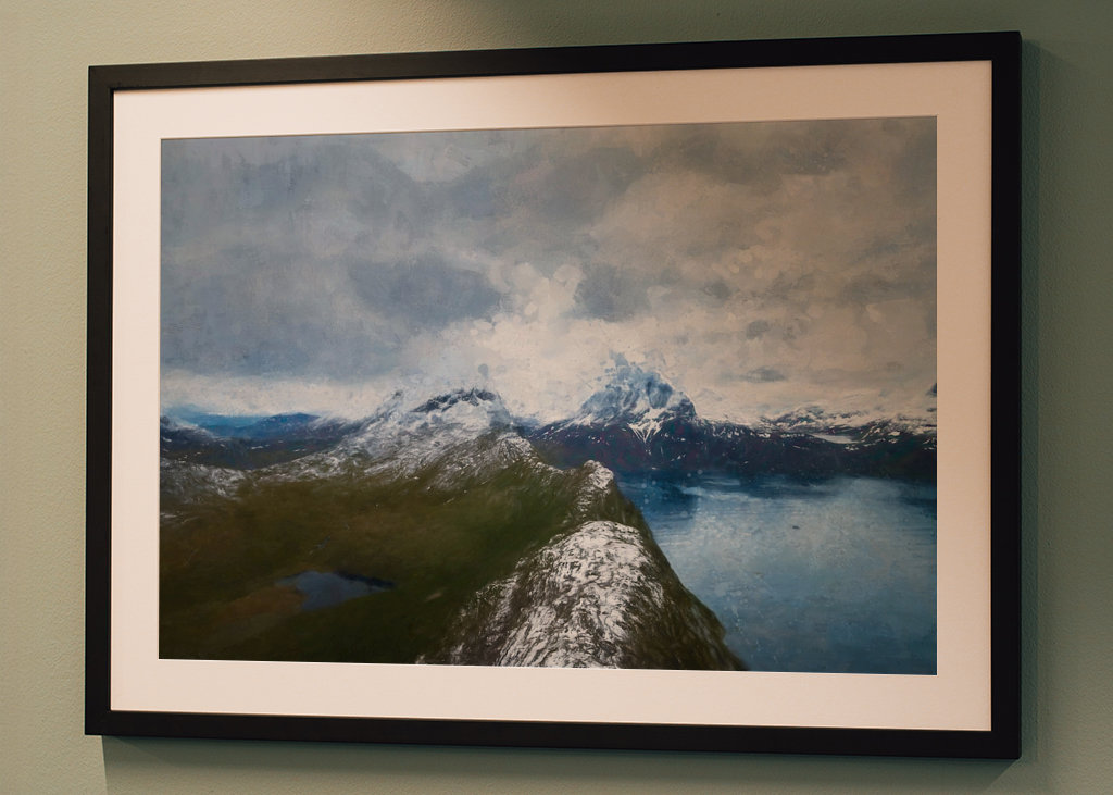 Snö på Segla toppen