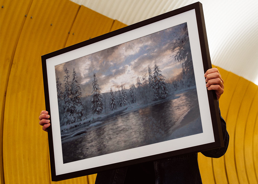 Winter flowing upstream