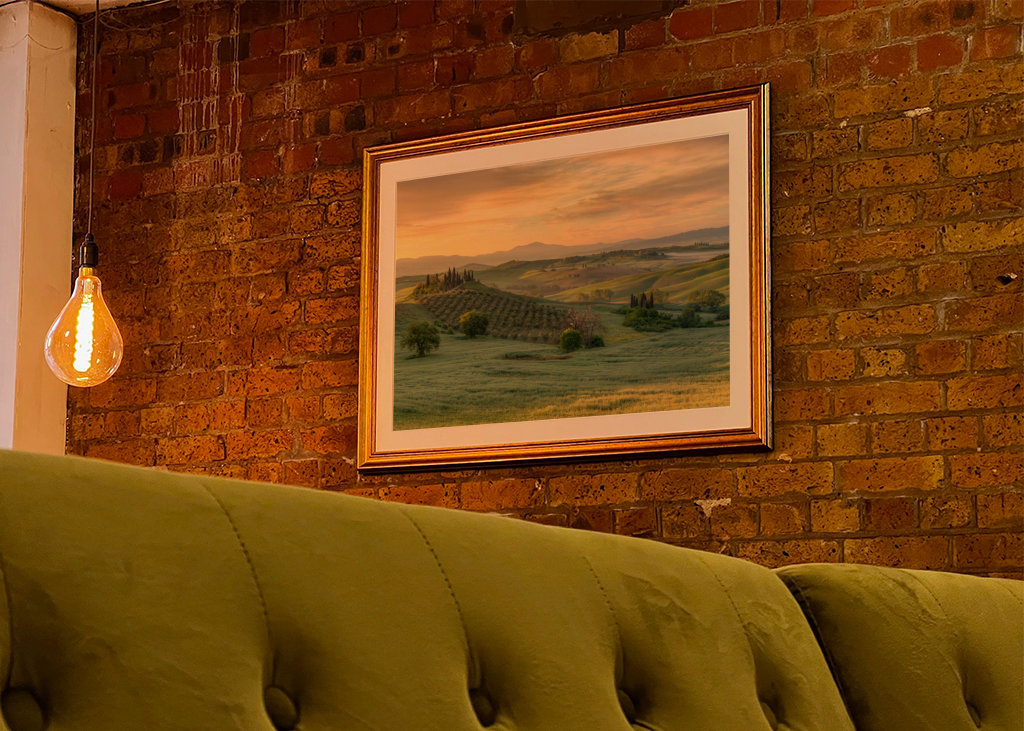 Toskánsko v časném ranním světle