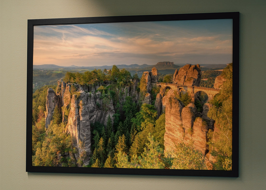 Basteibrug in de ochtend