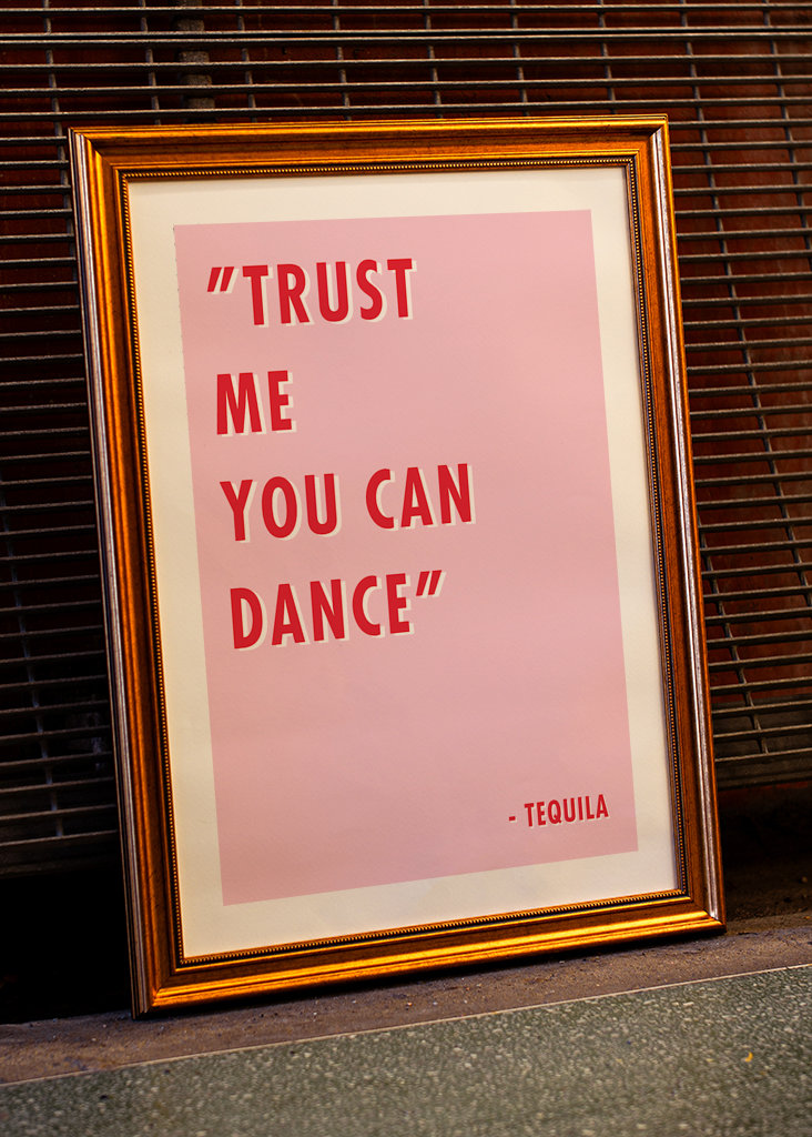 Stol på meg, du kan danse plakat