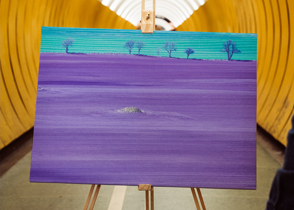 Fialová zemědělská půda